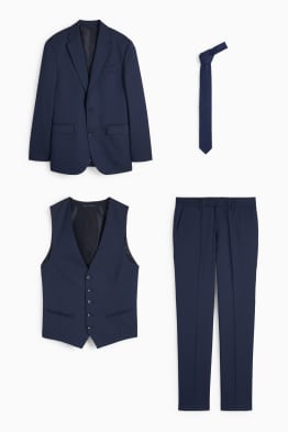 Anzug mit Krawatte - Regular Fit - 4 teilig