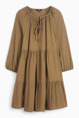 Robe évasée en viscose