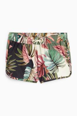 Swim shorts - LYCRA® - patterned