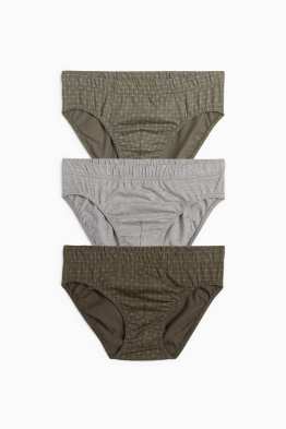 Multipack 3er - Slip - kariert