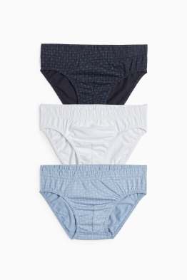 Multipack 3er - Slip - kariert