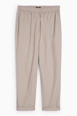 Cloth trousers - mid-rise waist - tapered fit