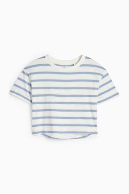 Tricou cu mânecă scurtă - cu dungi