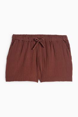 Musselin-Shorts - Mid Waist