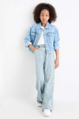 Wide leg jeans