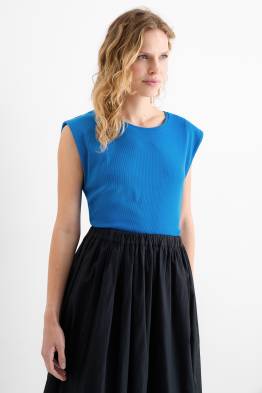 Basic top - ribstof