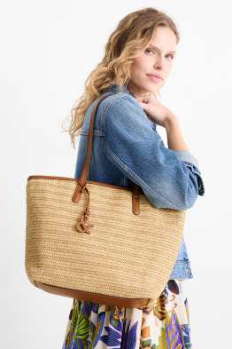 Großer Stroh-Shopper