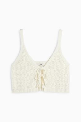 Top court en maille