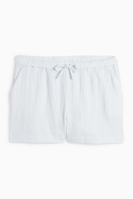 Mušelínové šortky - mid waist