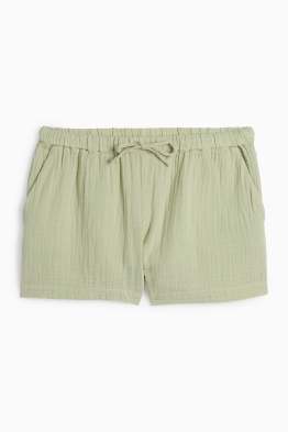 Musselin-Shorts - Mid Waist