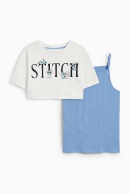 Lilo & Stitch - conjunto - camiseta de manga corta y top - 2 prendas