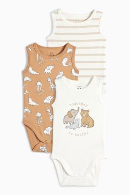 Multipack 3er - Tiere - Baby-Body