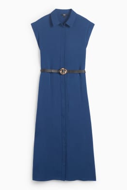 Robe-chemise à ceinture