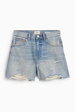 Jeans-Shorts - High Waist