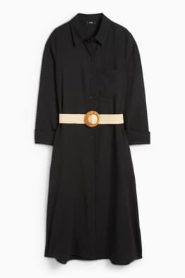 Blusenkleid mit Gürtel
