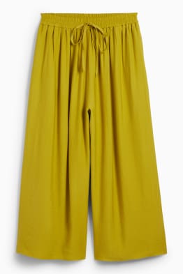 Pantalon - high waist - wide leg