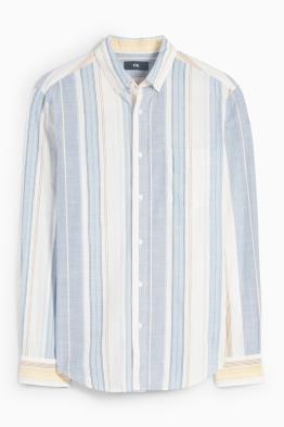 Chemise - regular fit - col button-down - à rayures