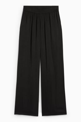 Pantalon - high waist - wide leg