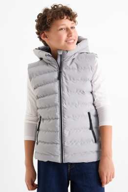 Bodywarmer met capuchon - waterafstotend