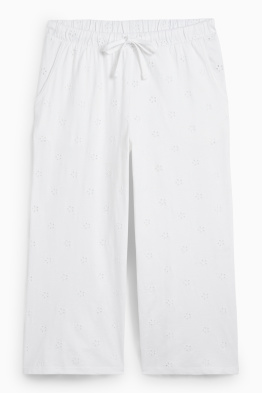 Pantalón de pijama - bordado inglés