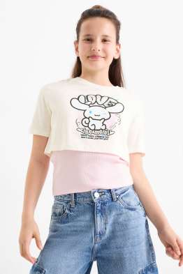 Cinnamoroll - conjunto - camiseta de manga corta y top - 2 prendas