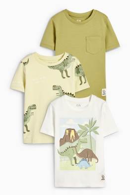 Multipack 3er - Dino - Kurzarmshirt