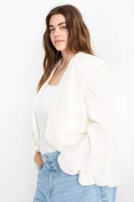Blazer - regular fit - broderie anglaise