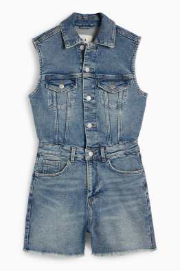 Denim playsuit