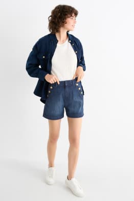 Shorts di jeans - vita alta