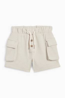 Babycargoshort - met structuur