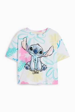 Lilo & Stitch - Kurzarmshirt - geblümt