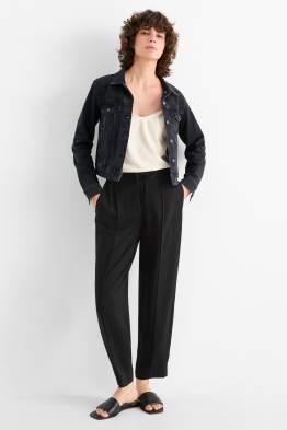Pantaloni - vita alta - tapered fit