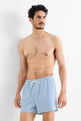 Badeshorts - gestreift - strukturiert
