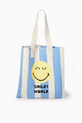 Großer Shopper - gestreift - SmileyWorld®
