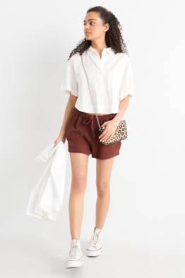 Musselin-Shorts - Mid Waist