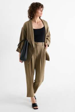 Pantaloni office - talie înaltă - loose fit