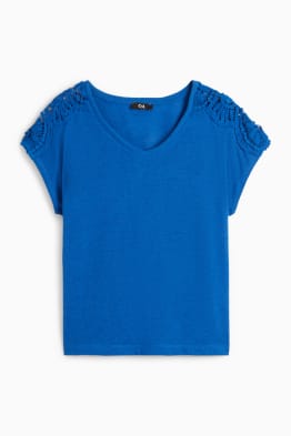 T-shirt con scollo a V - regular fit