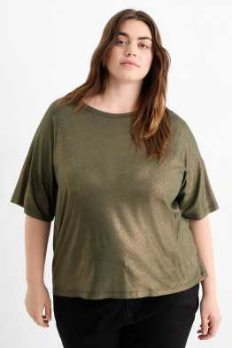 T-shirt - glanzend