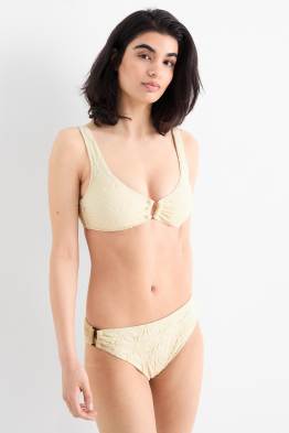 Bikini-Hose - Mid Waist - LYCRA® XTRA LIFE™ - strukturiert
