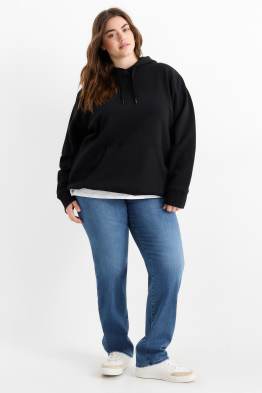 Straight jeans - średni stan