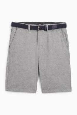 Shorts with belt