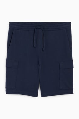 Sweat cargo shorts