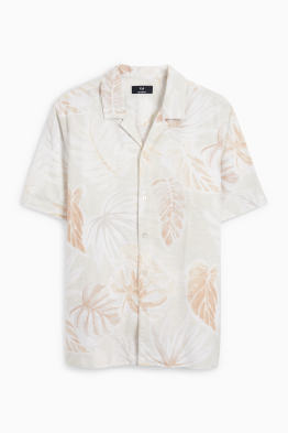 Shirt - regular fit - lapel collar - patterned
