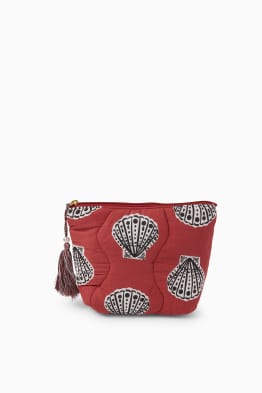 Make-up tasje met stiksels - met patroon