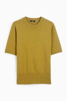 Knitted jumper - short sleeve