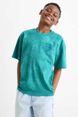 Basketball - Kurzarmshirt - gemustert