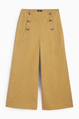Cloth trousers - high waist - wide leg