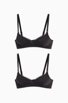 Multipack of 2 - non-wired nursing bra