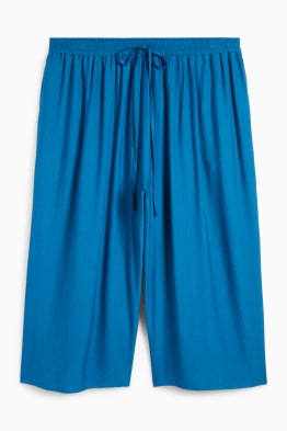 Stoffhose - High Waist - Wide Leg