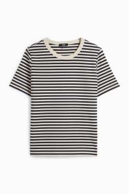 Tričko basic - regular fit - pruhované
